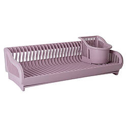 Сушка для посуду пластикова (фрезія) A167091-17 Сушарка Алеана