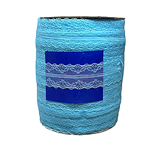 ОПТ - Мереживо Адель 4 см, колір блакитний, 10 метрів, Блакитний