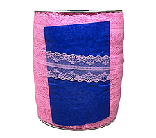 ОПТ - Мереживо Адель 4 см, колір рожевий Барбі, 10 метрів, Рожевий