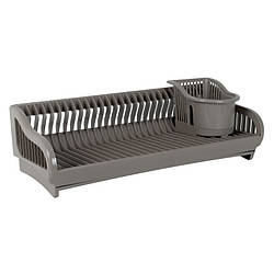 Сушка для посуду пластикова (какао) A167091-16 Сушарка Алеана