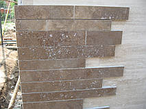 Облицовка травертином фасада частного дома 10