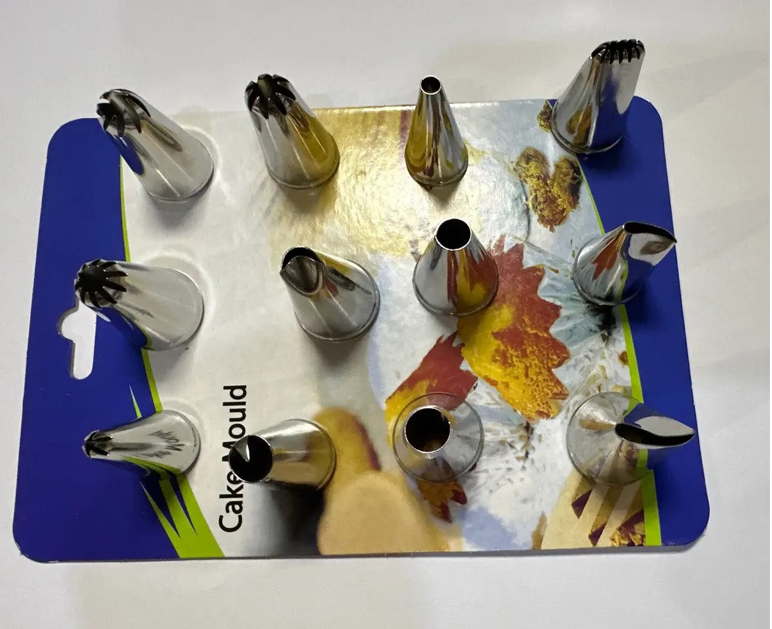 Набор кондитерских насадок для торта 12шт высота 4см, фото 1