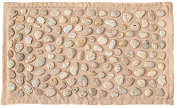 Килимок масажний з натуральною галькою "Soft" 74х44см Ортек