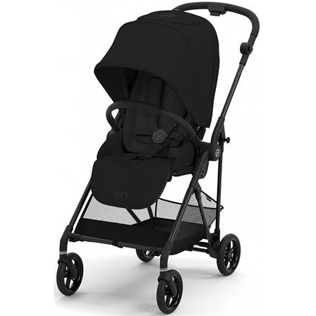 Прогулянкова коляска Cybex Melio Carbon Moon Black, фото 1
