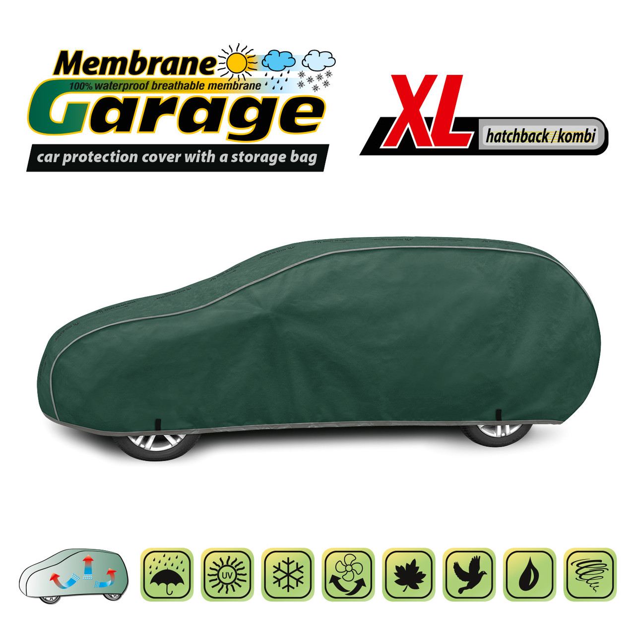 Чохол тент для автомобіля Membrane Garage розмір XL Hatchback Combi ОРИГІНАЛ! ОФІЦІЙНА ГАРАНТІЯ!