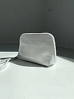 Косметичка шкіряна Woman's heel біла (В-480-1)