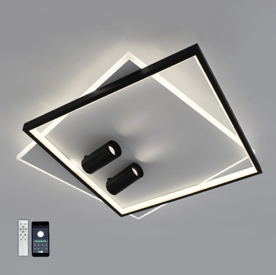 Люстра світлодіодна з пультом Luminaria GEOMETRIA downlight 75W 2S