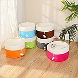 💜М'яка кругла лежанка S 40 х 26 см, Спальне місце для котів і собак, фото 2