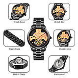 Чоловічий механічний годинник з автопідзаводом Skmei 9205BKRG Black-Rose Gold, фото 7