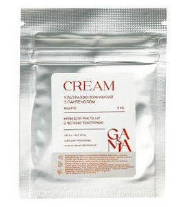 Крем для рук та стоп ультразволожуючий з пантенолом Манго GaMa 8 мл