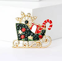 Брошка "Санки"