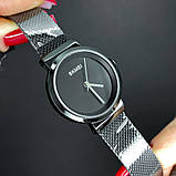 Жіночий  класичний наручний годинник Skmei 1595BK Black чорний з металевим браслетом, фото 5