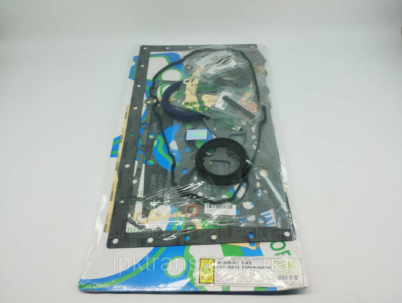 Комплект прокладок двигуна Mitsubishi S4S Азбест; OEM № 32A94-00010, 32A9400010