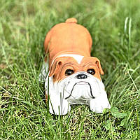 Садова фігура Бульдог (16х15х25 см), садові фігури з полістоуну, садові статуетки