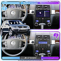 Штатна магнітола Lesko для Volkswagen Touareg I ver 2 2002-2010г 9" 2/32Gb CarPlay 4G Wi-Fi GPS Prime 1 шт., фото 3