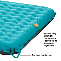 Двоспальний Надувний Матрац Uquip Betty Double Petrol/Grey (243108) Німеччина, фото 6