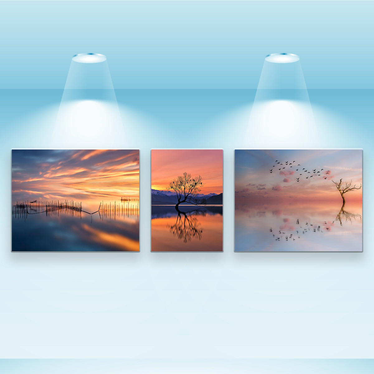 Набір постерів Riviera Blanca Sunset (PS-038) 3 шт в наборі