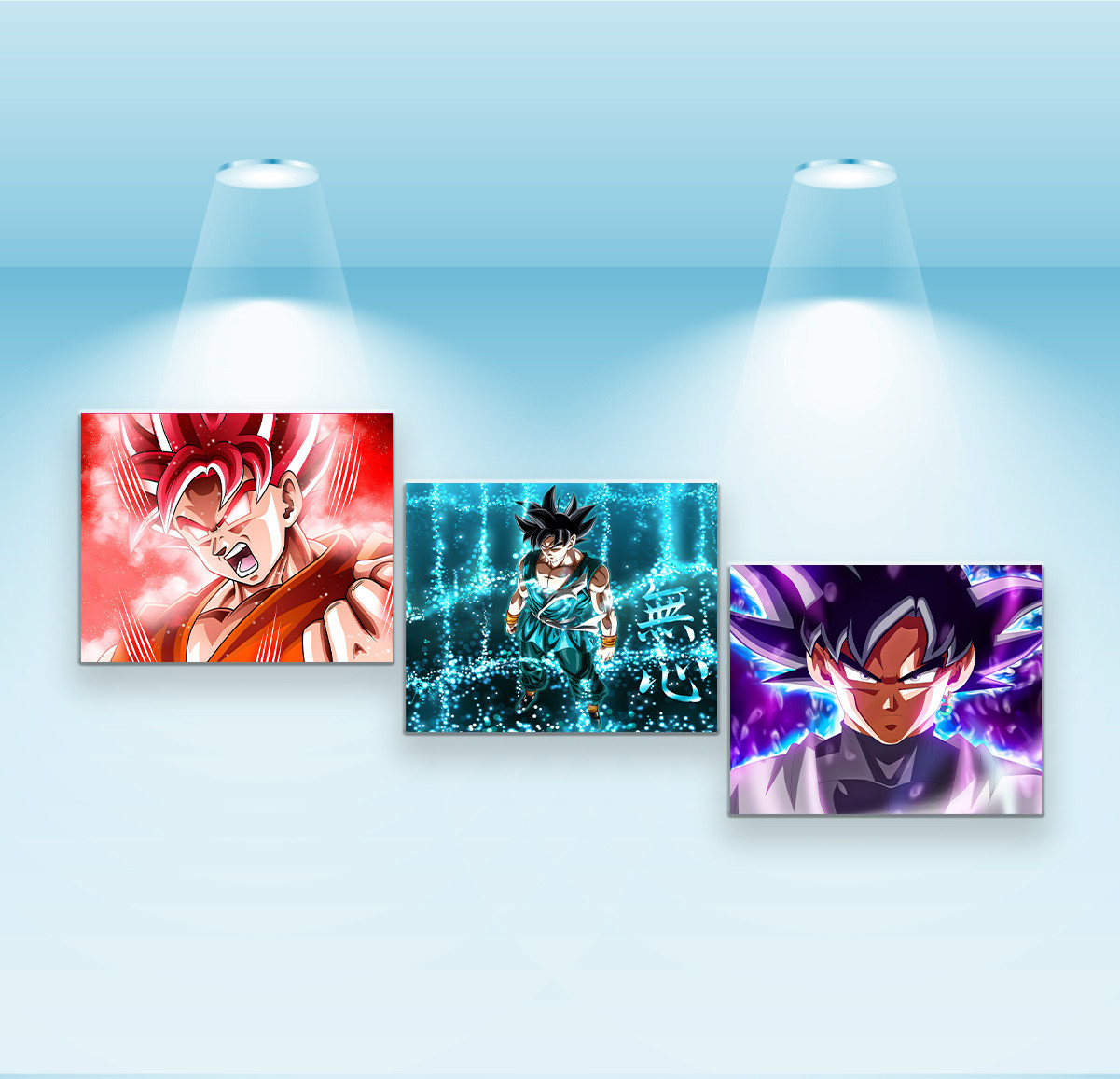 Набір постерів Riviera Blanca Dragon Ball (PS-188) 3 шт в наборі, фото 1