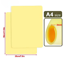 Килимок силіконова шкіра для тату 20*29 см 3 мм,