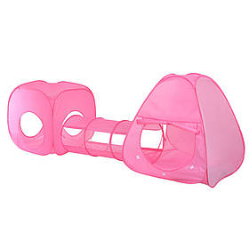Намет дитячий ігровий з тунелем Bambi M 2958-1, 230 x 76 x 89 см, рожевий, Toyman