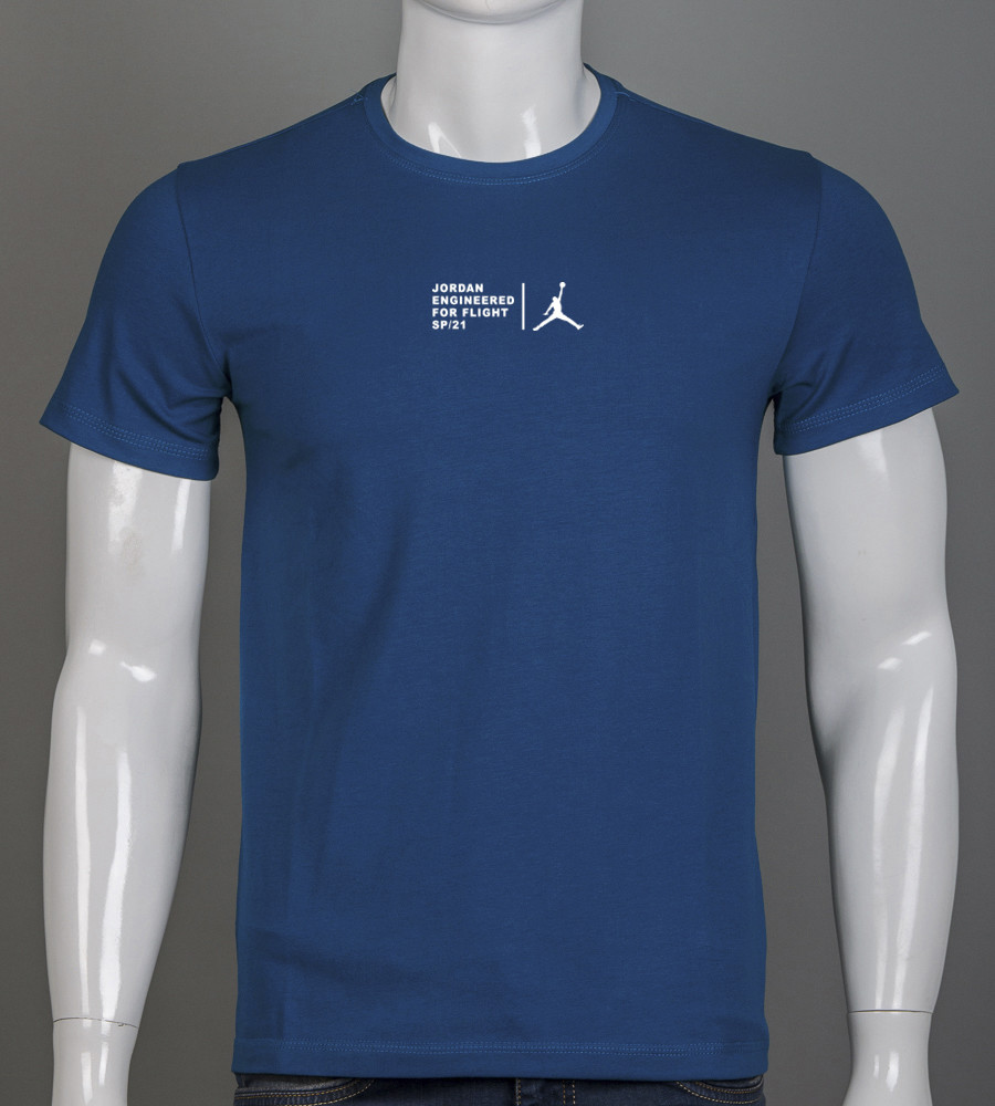 Футболка чоловіча Jordan 2328м (Уп.4шт M-XXL), Петроль