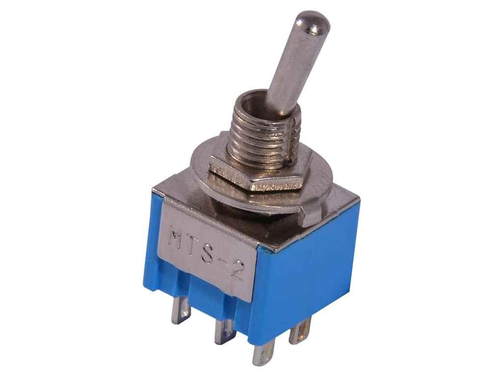 Тумблер MTS-203 ON-OFF-ON 3Пол. *6Конт. ТМ АСКО