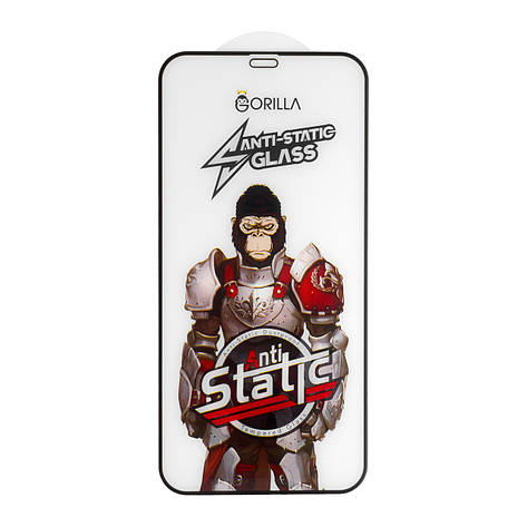 Захисне скло Gorilla King Antistatic Glass iPhone 12/12 Pro Black, фото 1