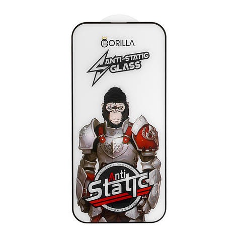 Захисне скло Gorilla King Antistatic Glass iPhone 14 Pro Black, фото 1