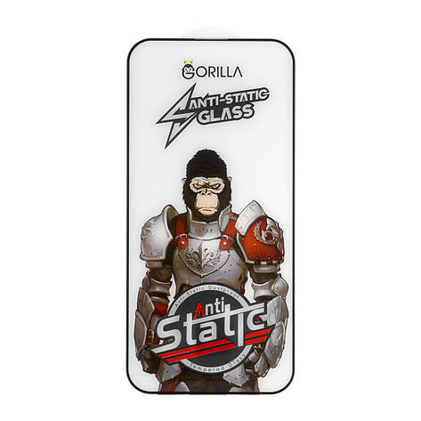 Захисне скло Gorilla King Antistatic Glass iPhone 14 Pro Max Black, фото 1