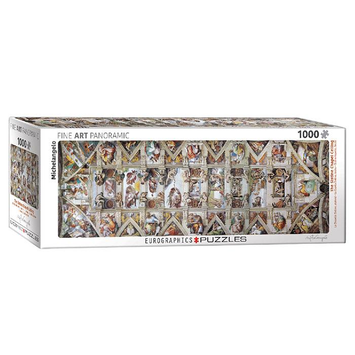 Пазл Eurographics Сикстинська капела. Мікеланджело, 1000 елементів панорамний (6010-0960), фото 1