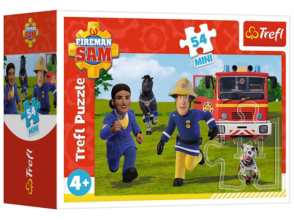 Пазлі Trefl 54ел. Команда. Пожежник Сем №19761, фото 1