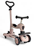 Фірмовий самокат-біговел Scooter Zinbang ABC TKWW 3in1, дитячий самокат, біговел для дитини, фото 4