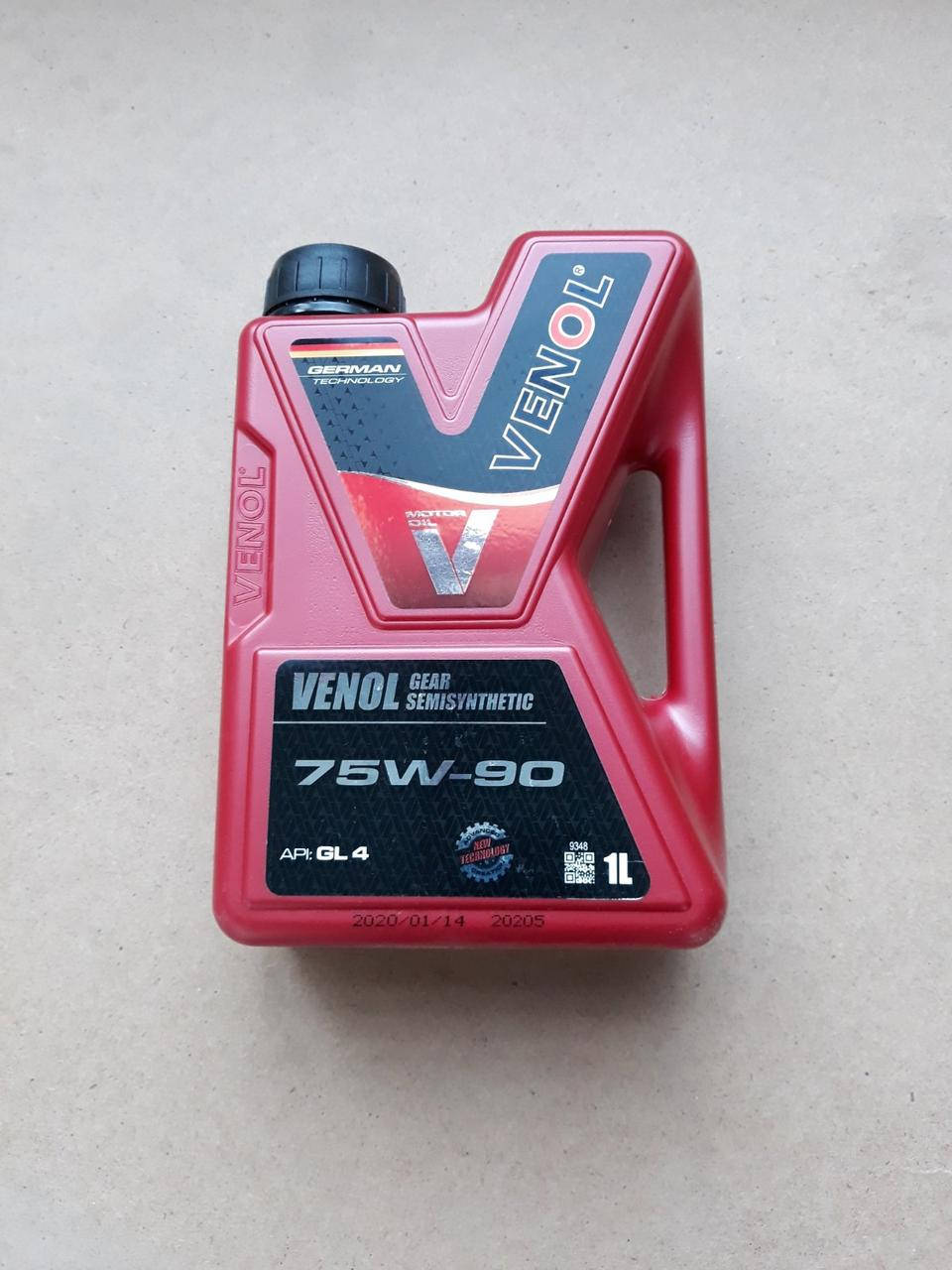 

Масло трансмиссионное Venol 75w90 GL-4 1л
