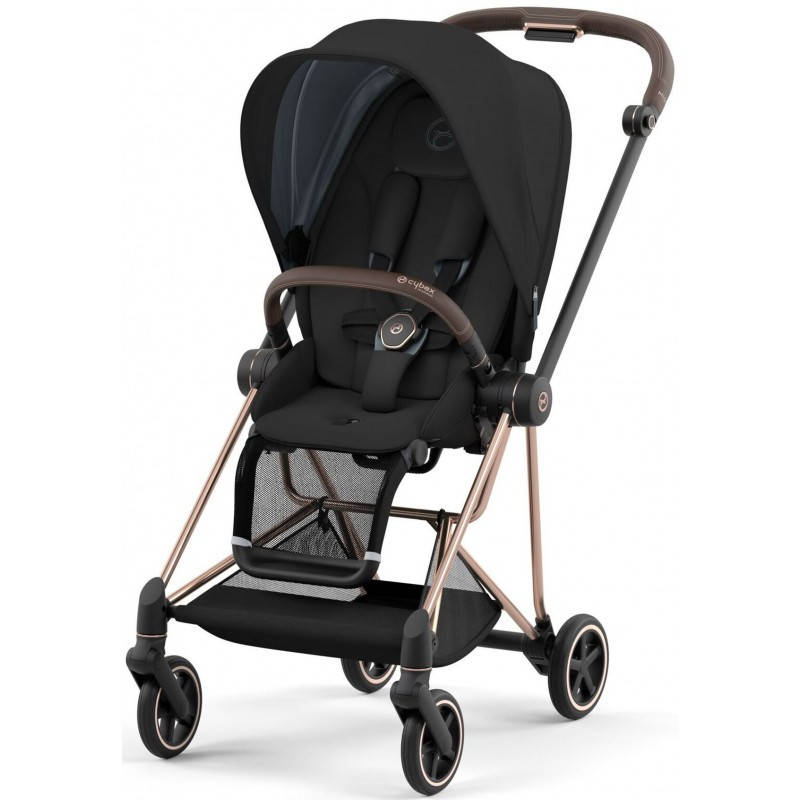 

Прогулянкова коляска Cybex Mios 4.0 Deep Black шасі Rosegold 2022 р., Черный
