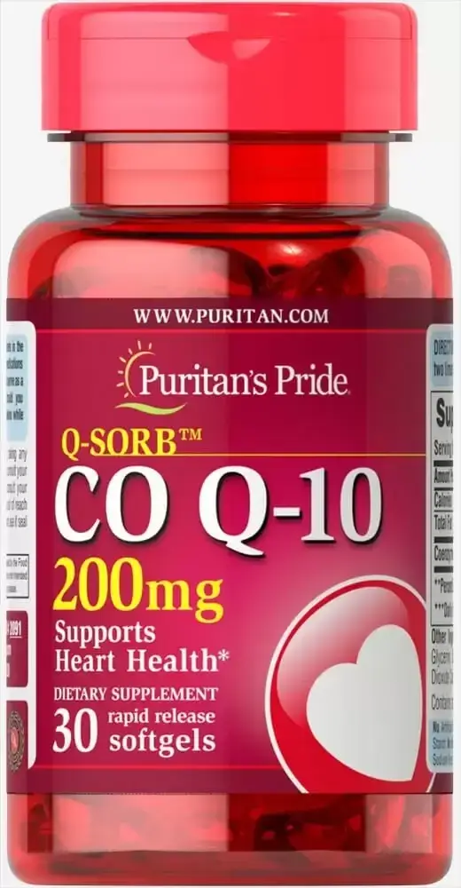

Коензим Q-10, Q-SORB Co Q-10, Puritan's Pride, 200 мг, 30 капсул (PTP-00058)