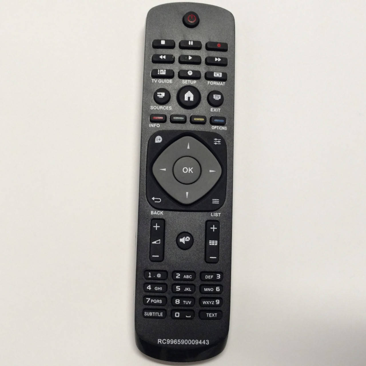 

Пульт Philips RC996590009443, Черный