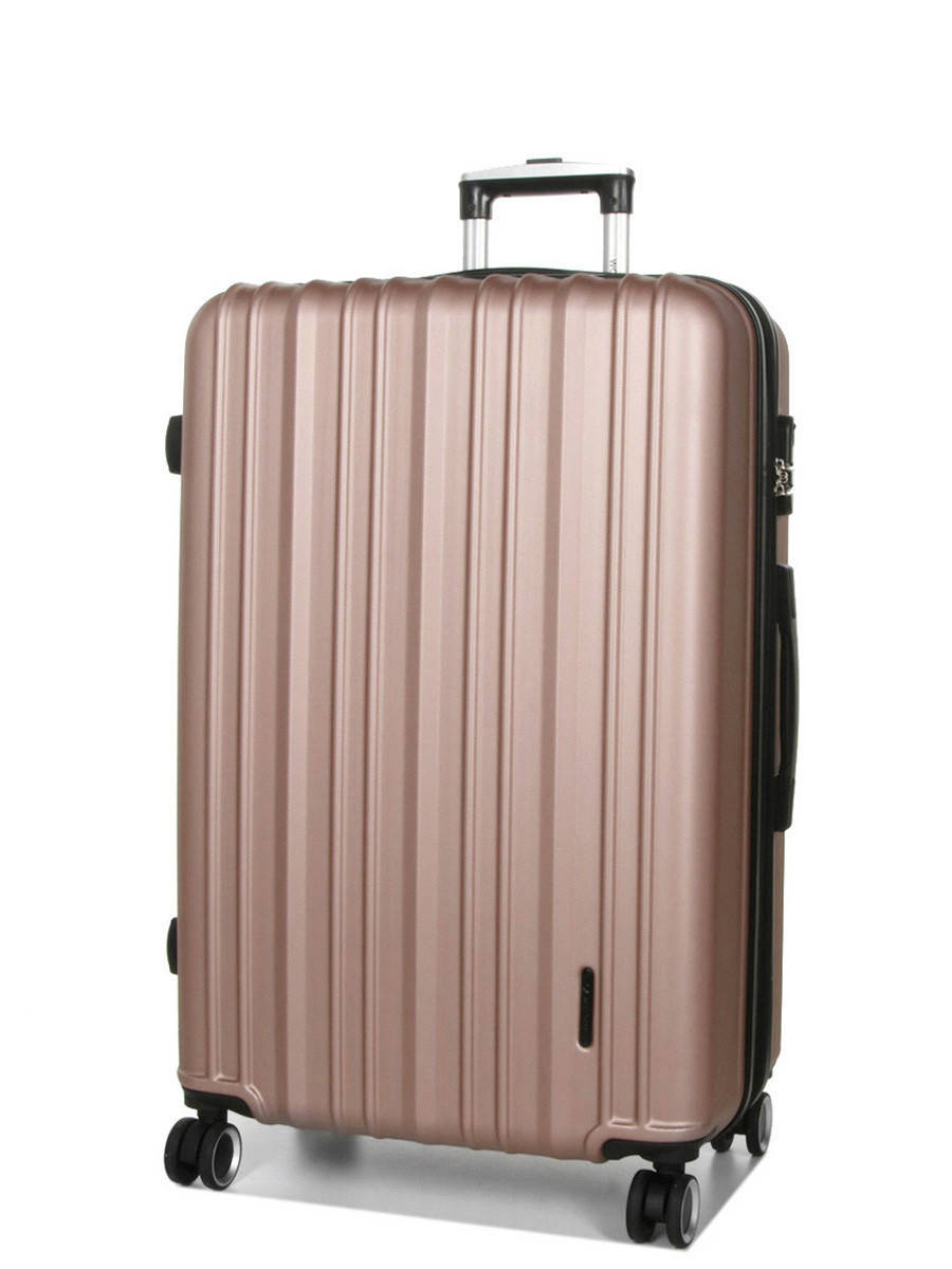 

Чемодан поликарбон Франция с расширением  L розовое золото | 76x49x29 см | 98 л | 3.9 кг | Worldline
