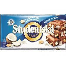 

Молочный шоколад Studentska с кокосом, 187g