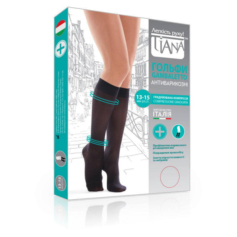 

Гольфы компрессионные Tiana 840-845 (13-15 мм рт.ст.) 70 DEN