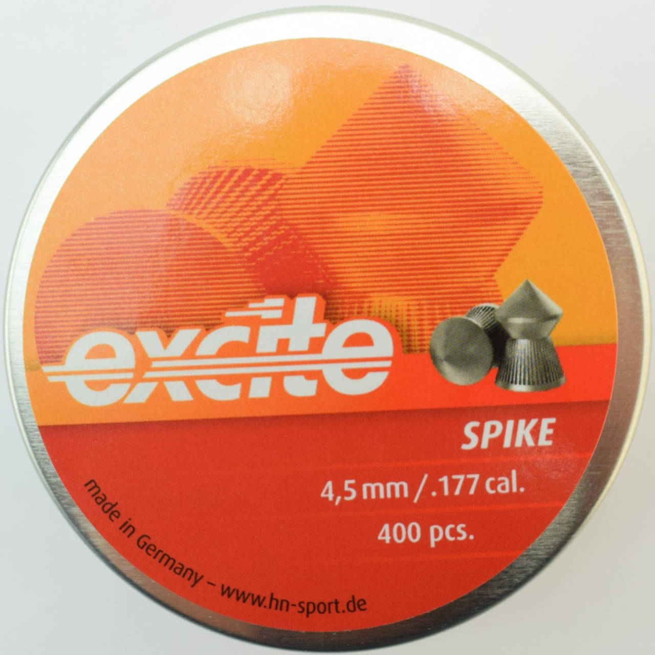 

Пули пневматические Excite Spike, 400 шт/уп, 0.56 г, 4.5 мм