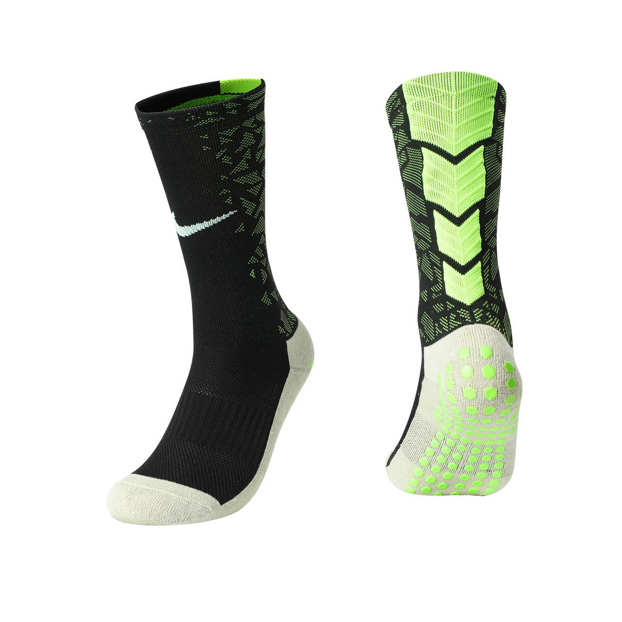 

Тренировочные носки Nike (черный+салатовый)