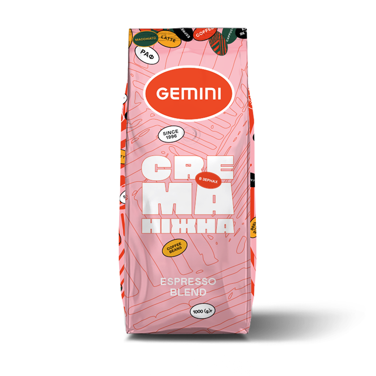 

Кофе в зернах Espresso Blend Gemini Crema 1кг Украина