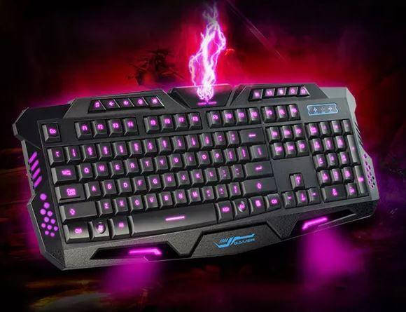 

Клавиатура проводная игровая с подсветкой keyboard led M200 game, Черный