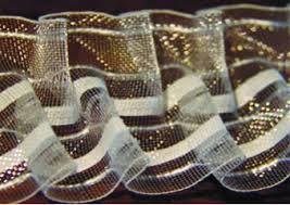 

Шторная лента (тесьма) "Вафелька" прозрачная 6см.