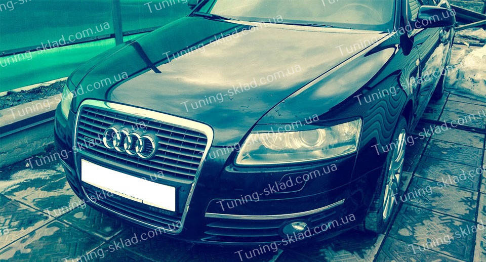 

Реснички Audi A6 C6 (накладки на передние фары Ауди А6 С6)