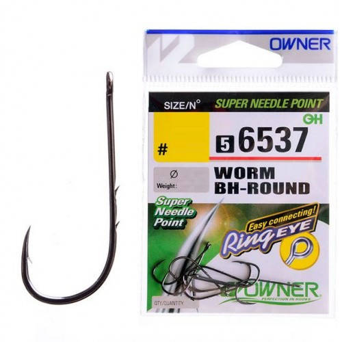 

Крючки Owner Worm Bh-Round 56537 №10 (10шт)