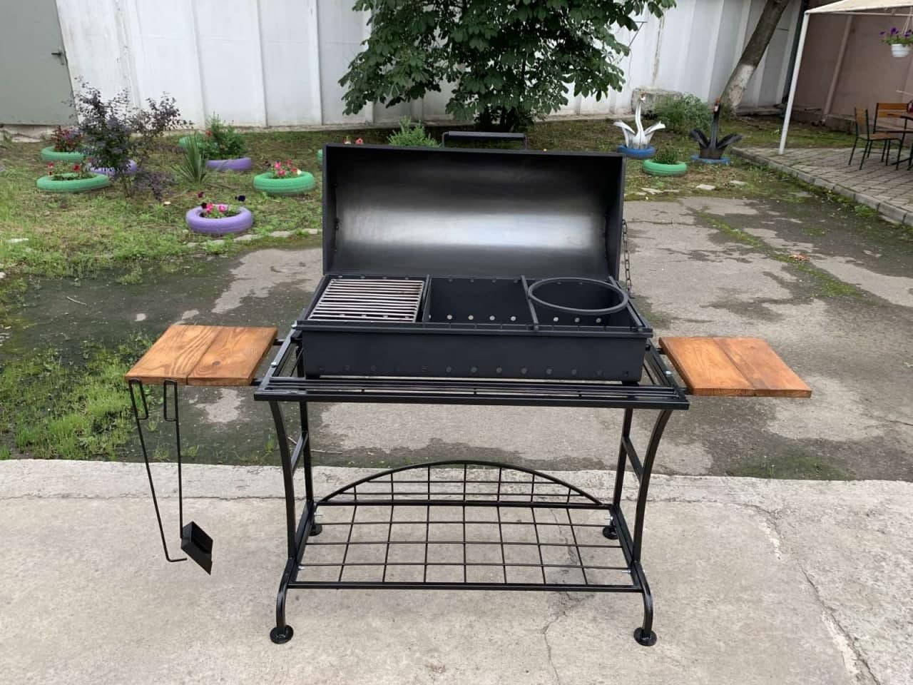 

Стационарный Мангал-Барбекю New Loft с Крышкой 5 мм