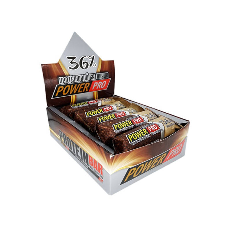 

Протеиновый батончик Power Pro Protein Bar 36% 20 x 60 грамм Мокачино