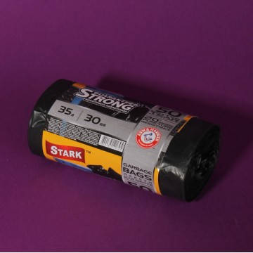 

Пакет для мусора TM Stark черный 35л (30шт\1500шт)