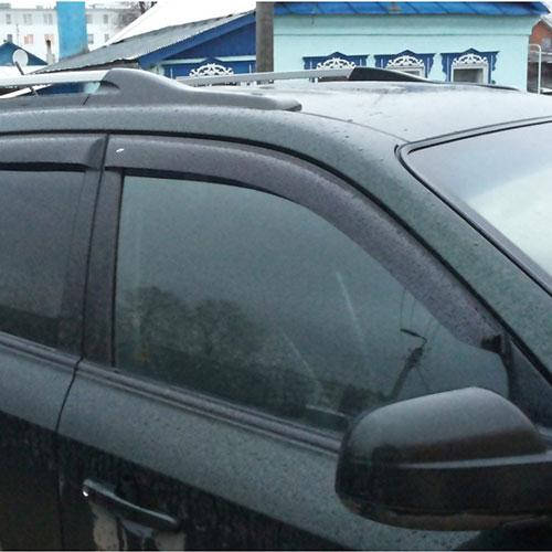

Дефлекторы окон ветровики Хюндай Туксон 1 Hyundai Tucson I 04- КТ (Накладные)